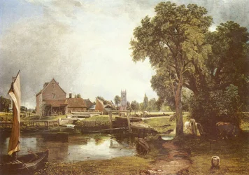 Écluse et moulin à Dedham